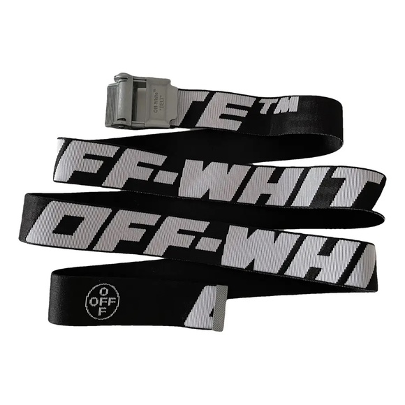 OFF-WHITE Industrial Belt in Black, White and Silver - Picture 1 of 8